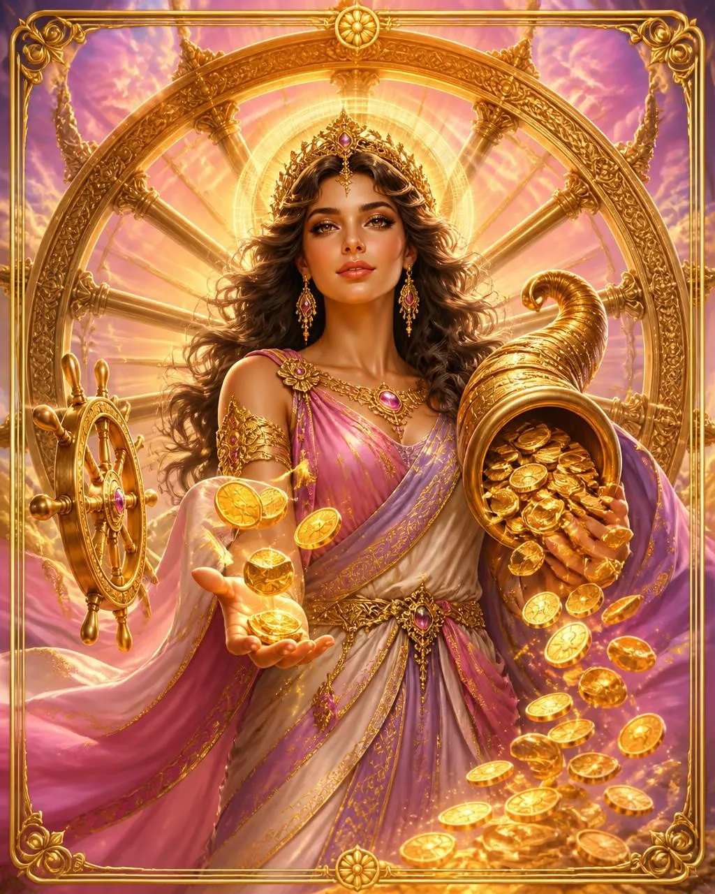 Goddess Fortuna, Roman archetype of Good Fortune & Luck