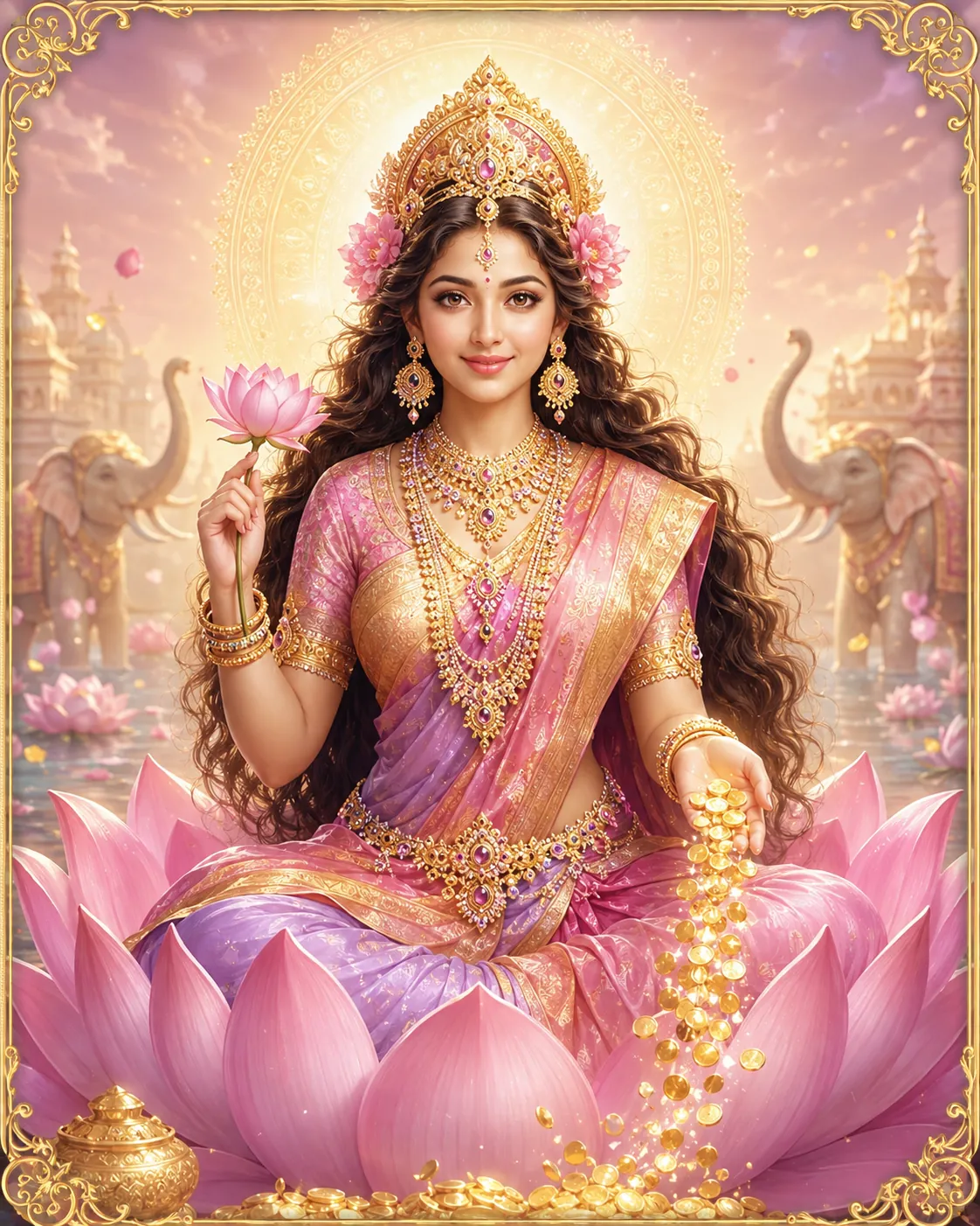 Goddess Lakshmi, Hindu archetype of Abundance & Grace